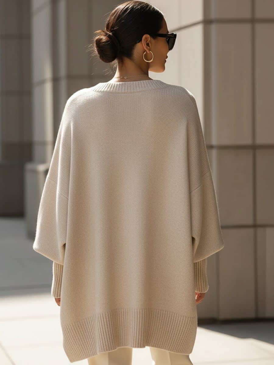 Women's Merino Wool Oversized Jumper | Maureen_4