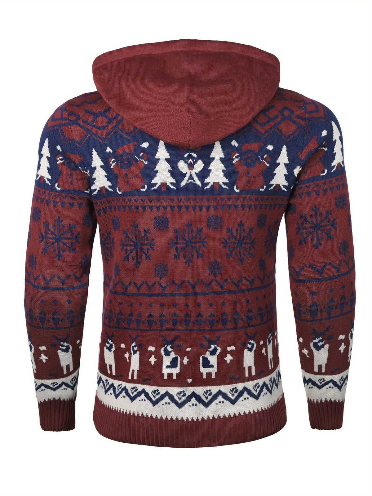 Men's Hooded Reindeer Christmas Jumper | Callum_11