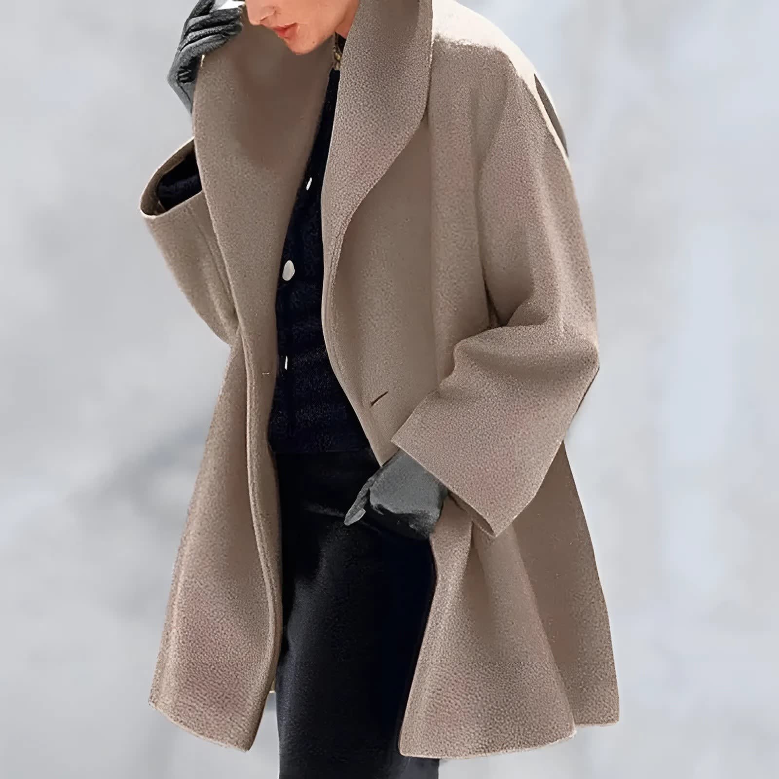 Women's Oversized Longline Winter Coat | Elowen_3
