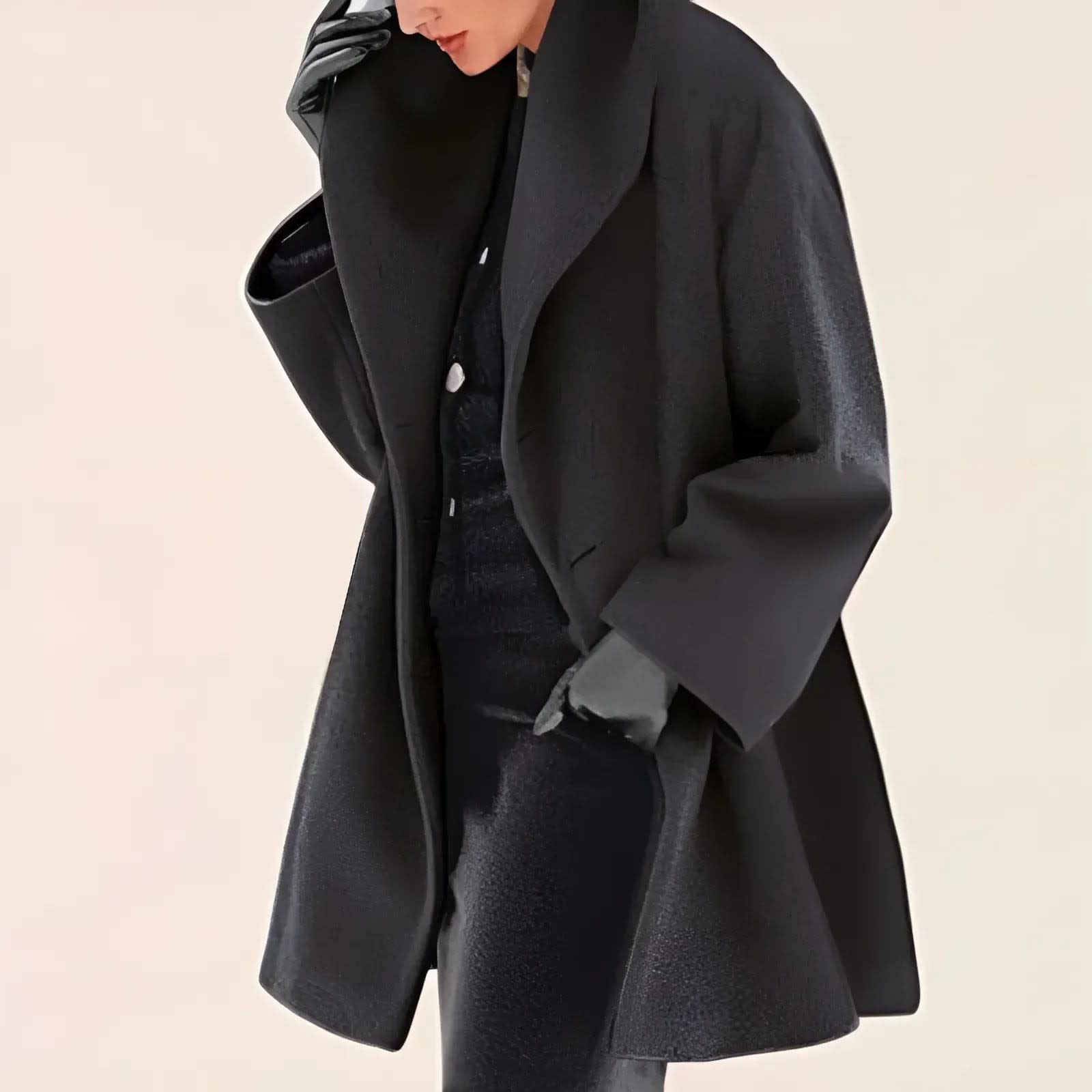 Women's Oversized Longline Winter Coat | Elowen_9