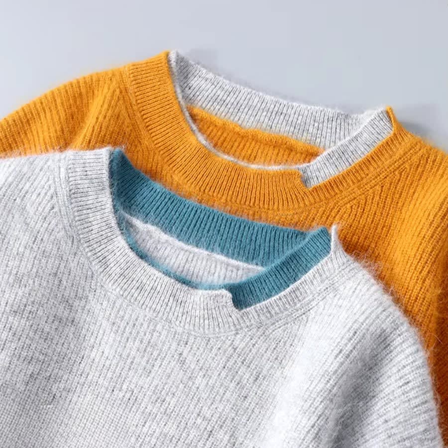 Men's Cashmere Color Block Jumper | Graham_6