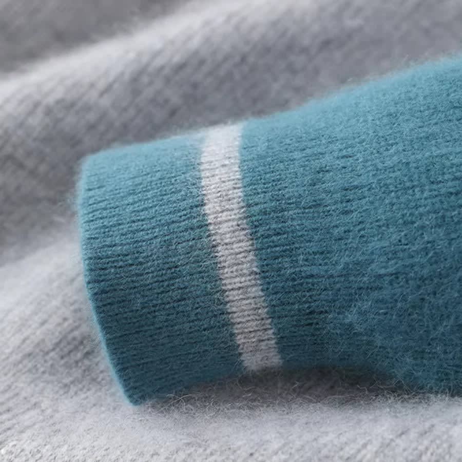 Men's Cashmere Color Block Jumper | Graham_7