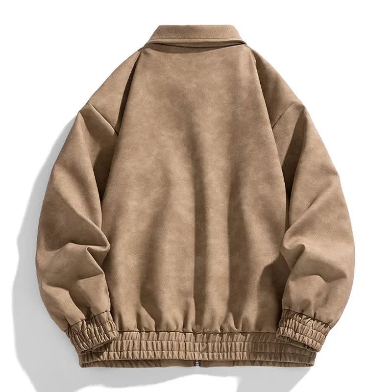 Men's Faux Suede Bomber Jacket | Grayson_2