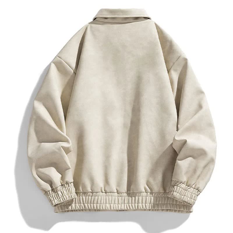 Men's Faux Suede Bomber Jacket | Grayson_4