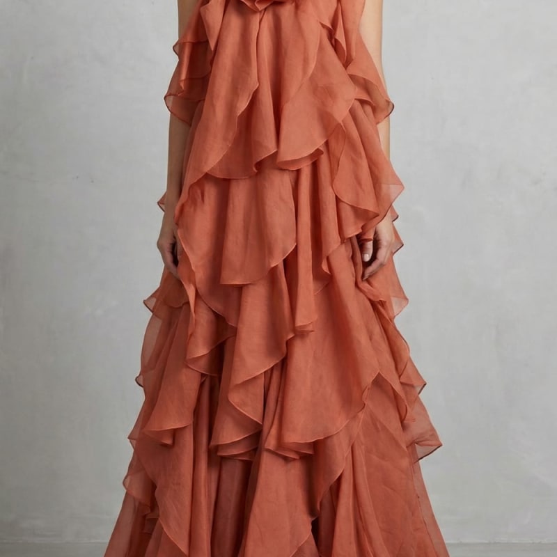 Women's Layered Ruffle Maxi Dress | Vashti_1