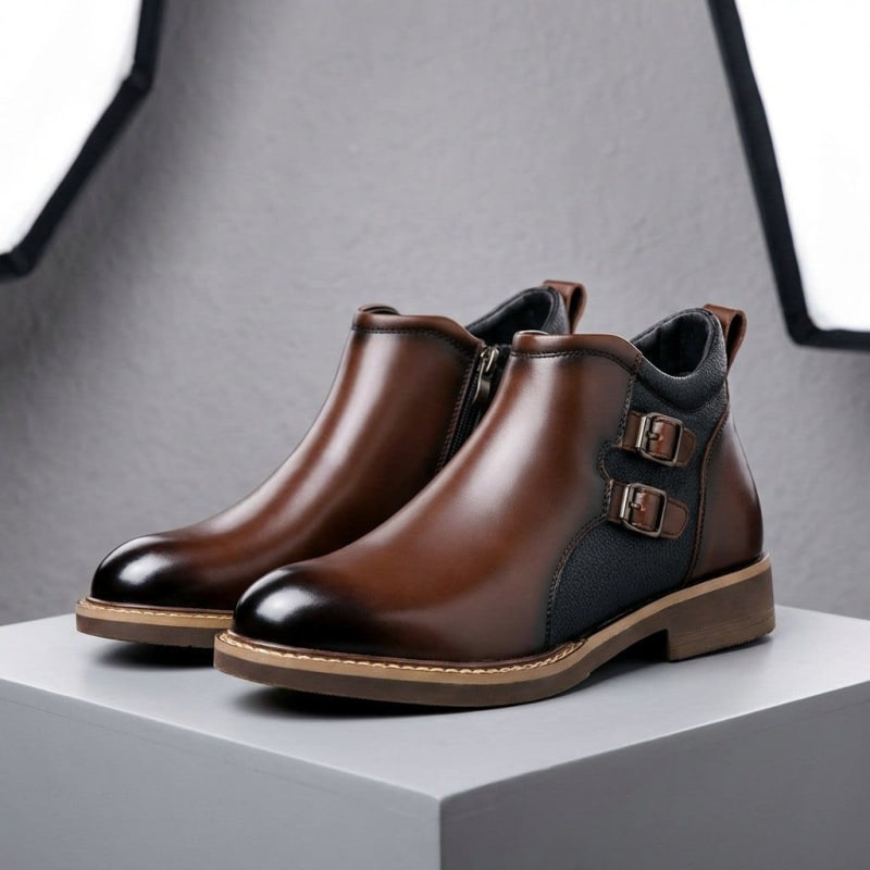 Men's Waterproof Leather Ankle Boots | Baldwin_1