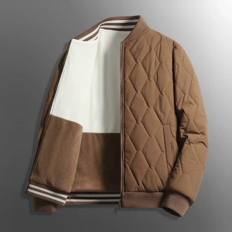 Men's Reversible Quilted Bomber Jacket | Ivo_3