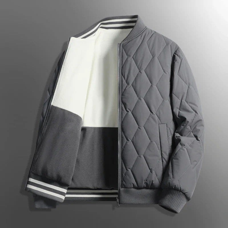 Men's Reversible Quilted Bomber Jacket | Ivo_4