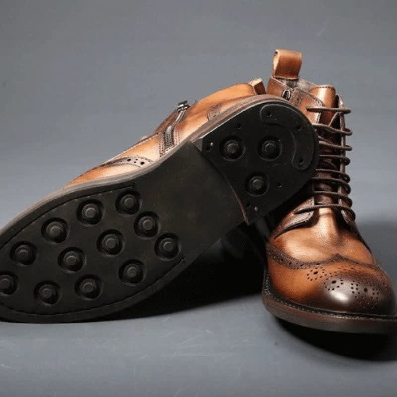 Men's Leather Brogue Boots | Innes_4