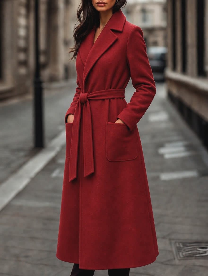 Women's Belted Wool Coat | Morag_2
