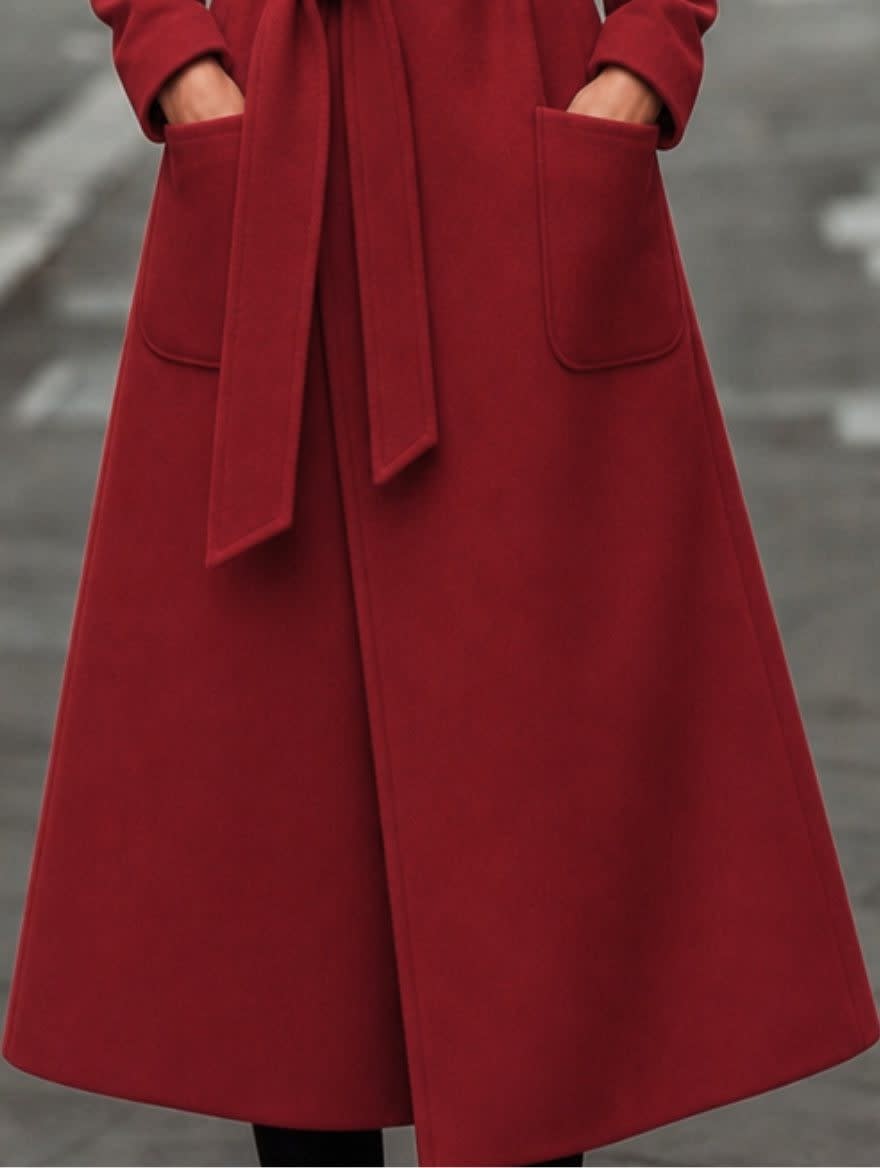 Women's Belted Wool Coat | Morag_5