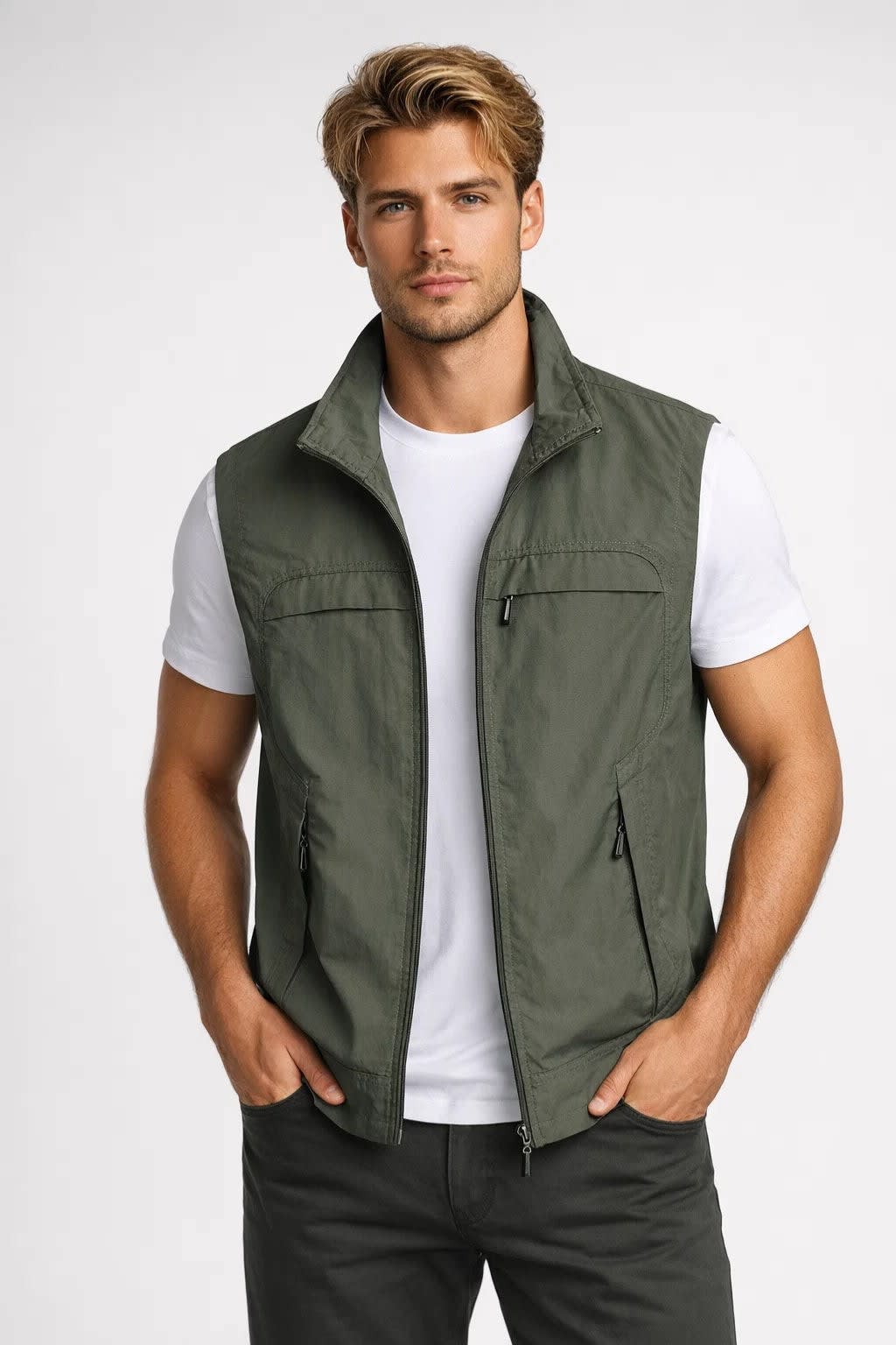 Men's Lightweight Zip-Up Gilet | Harvey_6