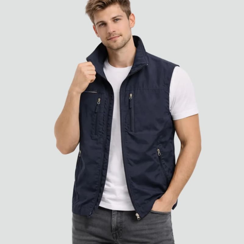 Men's Lightweight Multi Pocket Gilet | Donovan_1