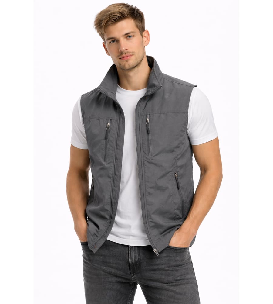 Men's Lightweight Multi Pocket Gilet | Donovan_3
