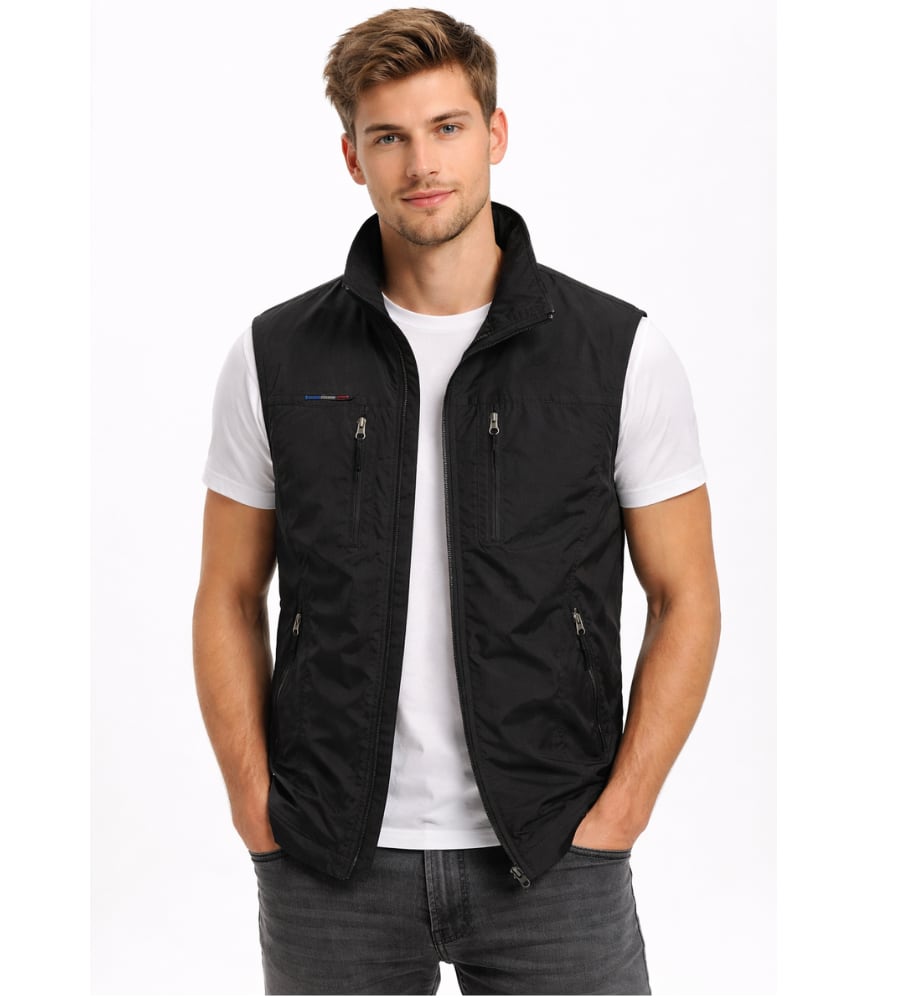 Men's Lightweight Multi Pocket Gilet | Donovan_4
