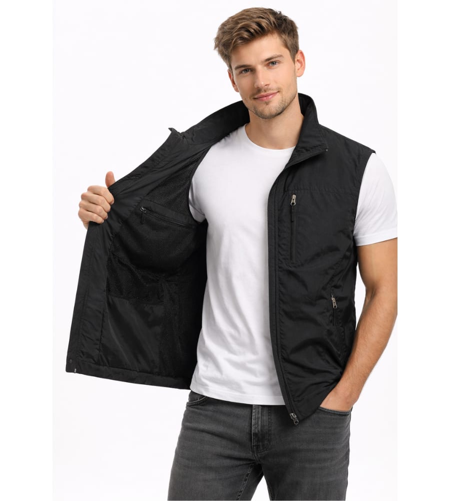 Men's Lightweight Multi Pocket Gilet | Donovan_8
