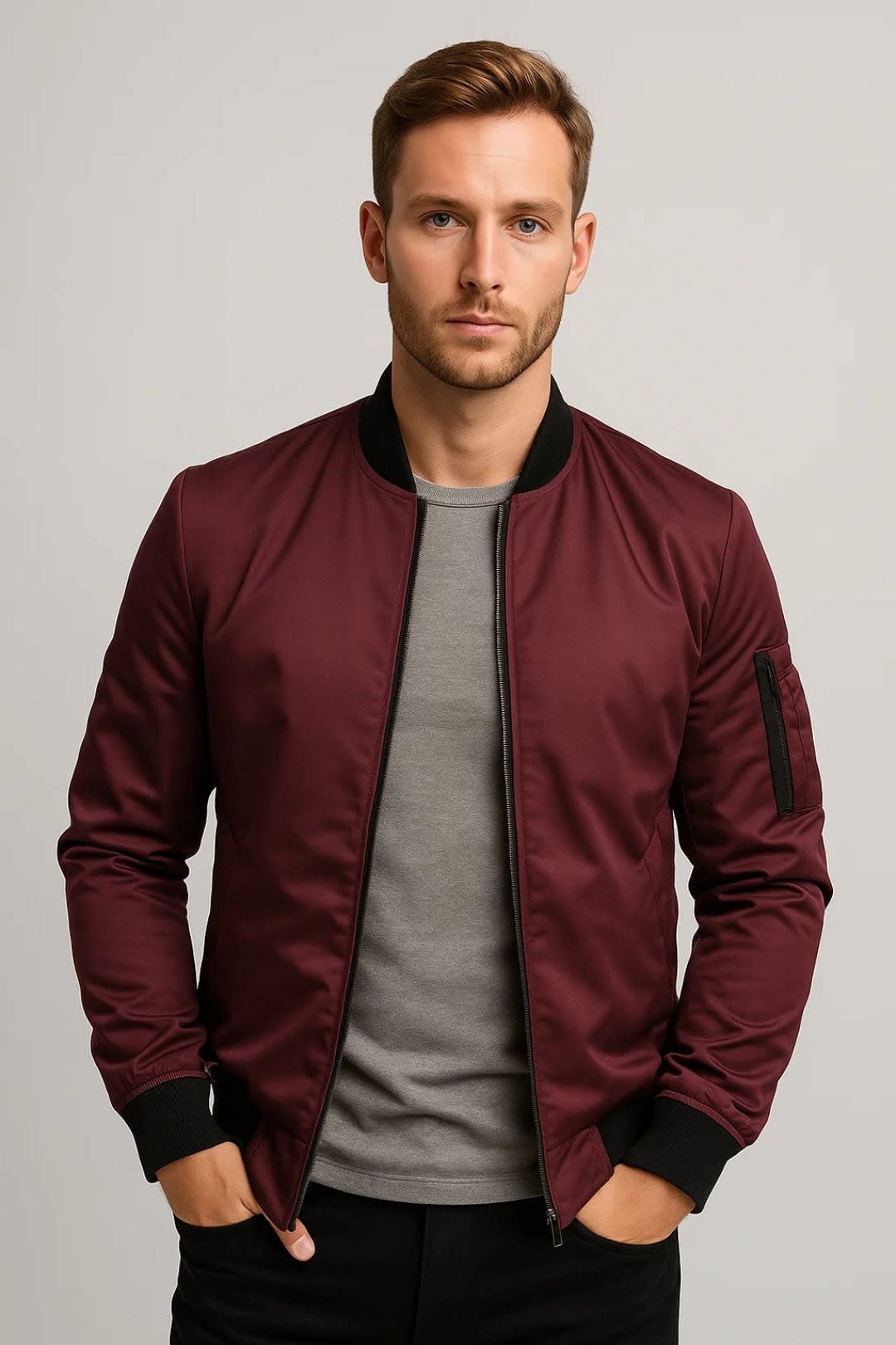 Men's Lined Bomber Jacket | Philip_3