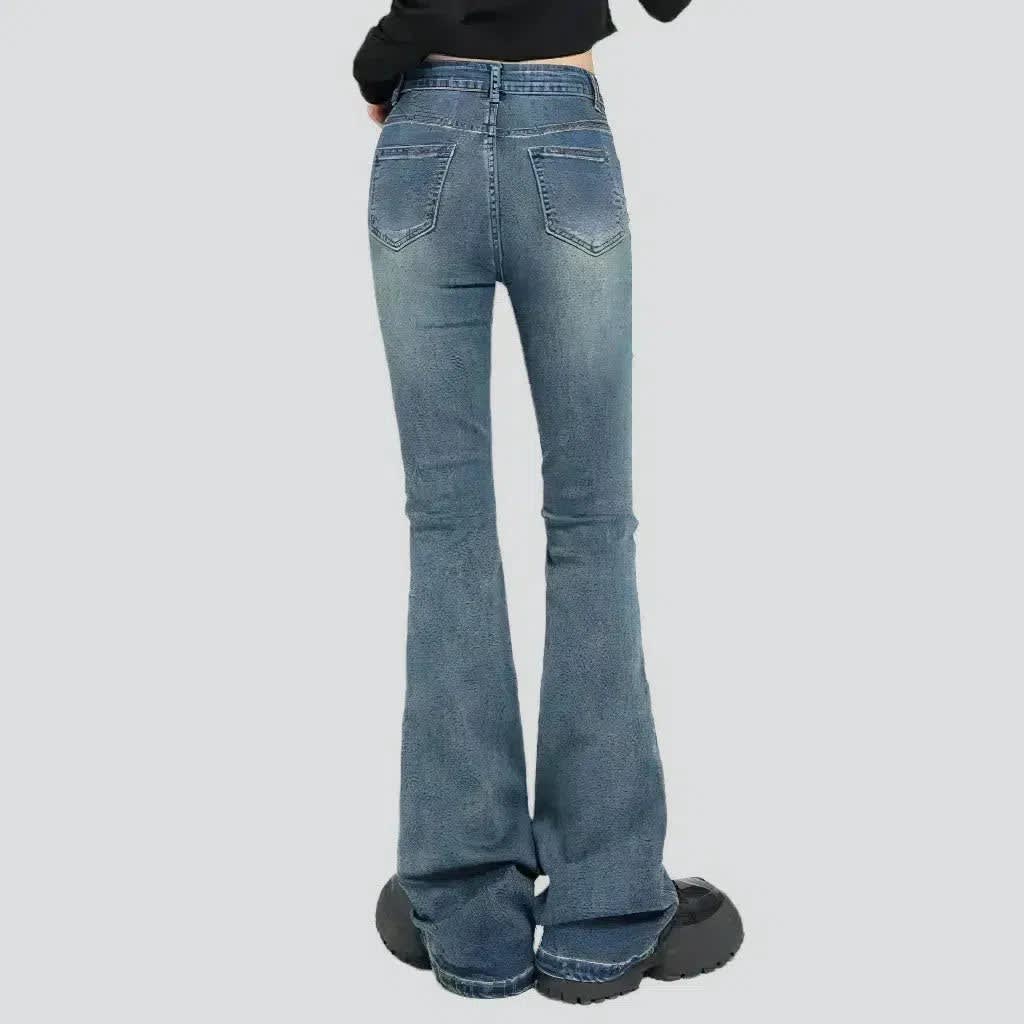 Women's Vintage Wash Bootcut Jeans | Arabella_6