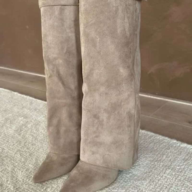 Women's Pointed Toe Knee High Boots | Manon_1