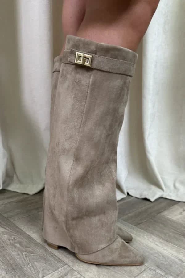 Women's Pointed Toe Knee High Boots | Manon_2