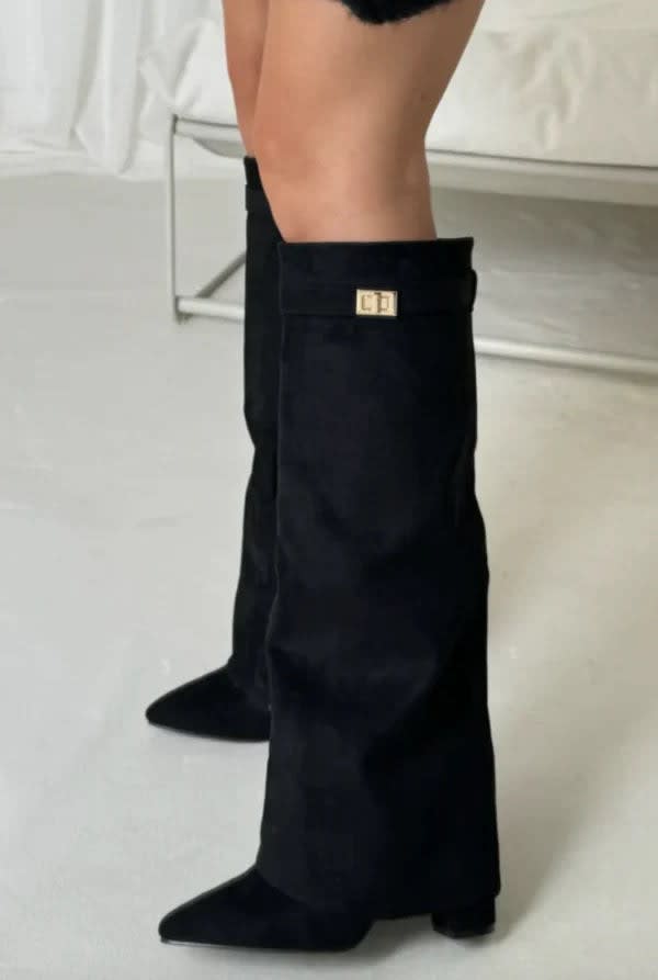 Women's Pointed Toe Knee High Boots | Manon_6