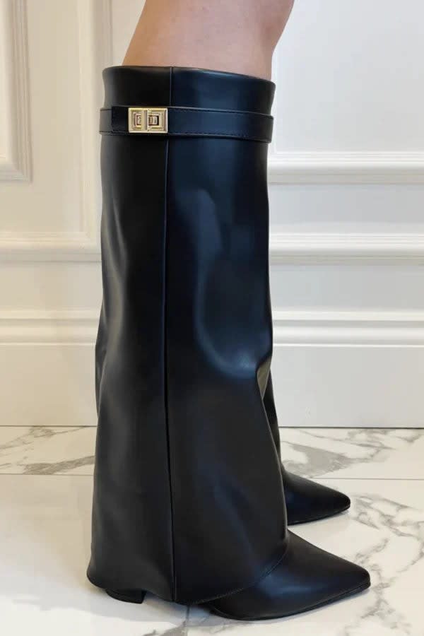 Women's Pointed Toe Knee High Boots | Manon_8