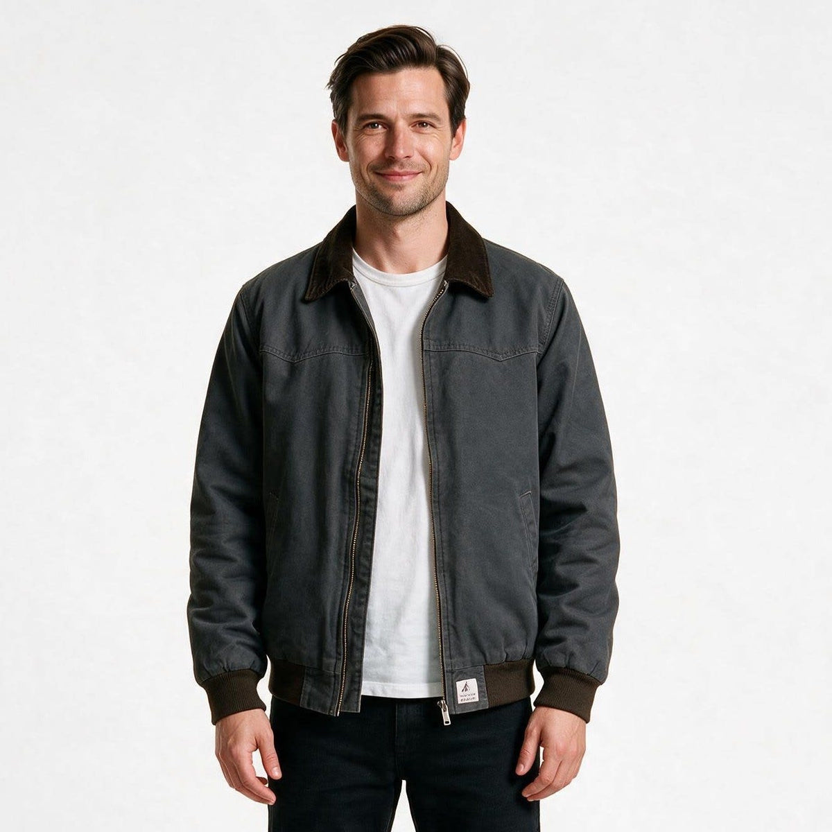 Men's Quilted Cotton Work Jacket | Edward_2