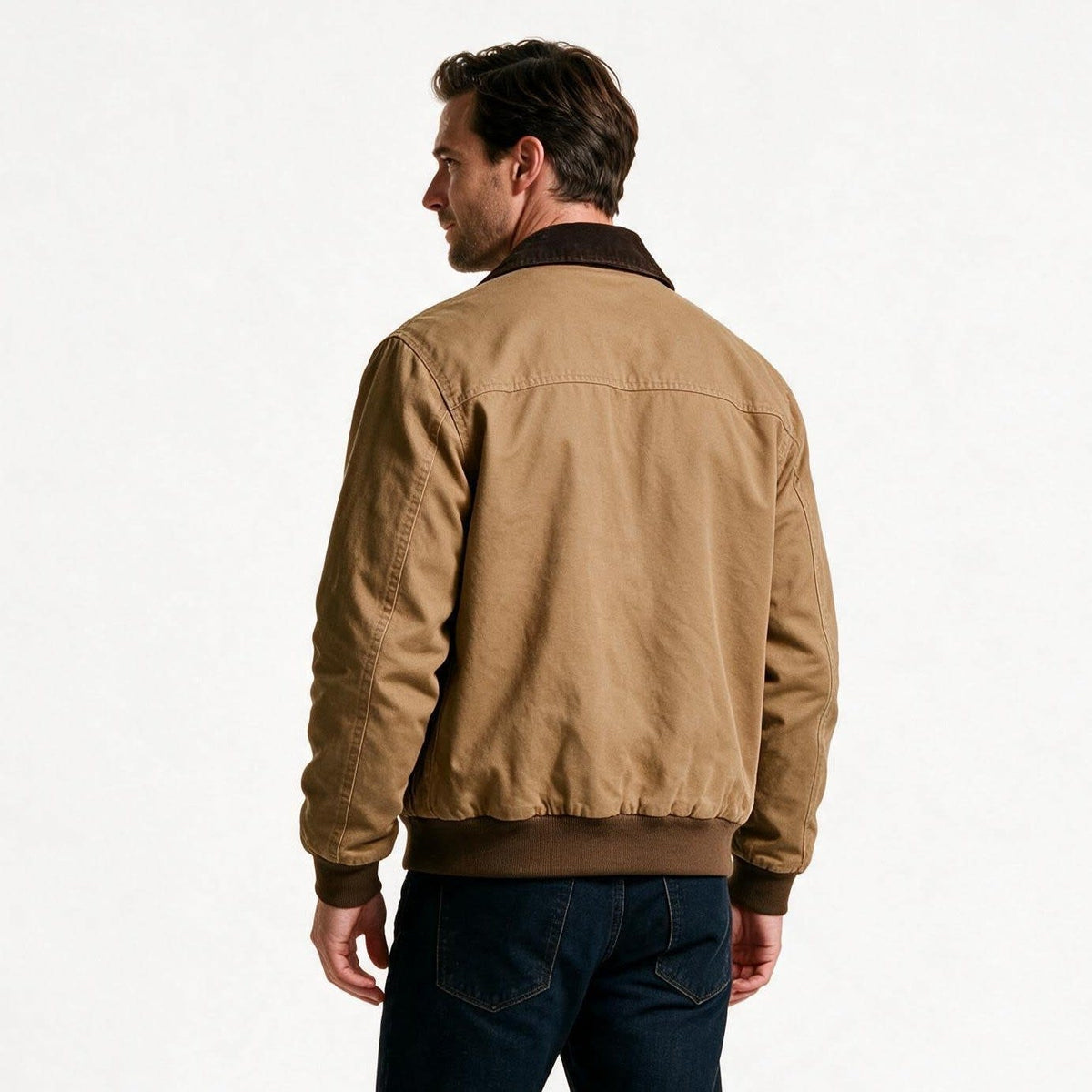 Men's Quilted Cotton Work Jacket | Edward_4