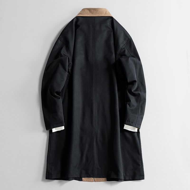 Men's Corduroy Collar Overcoat | Ewan_4