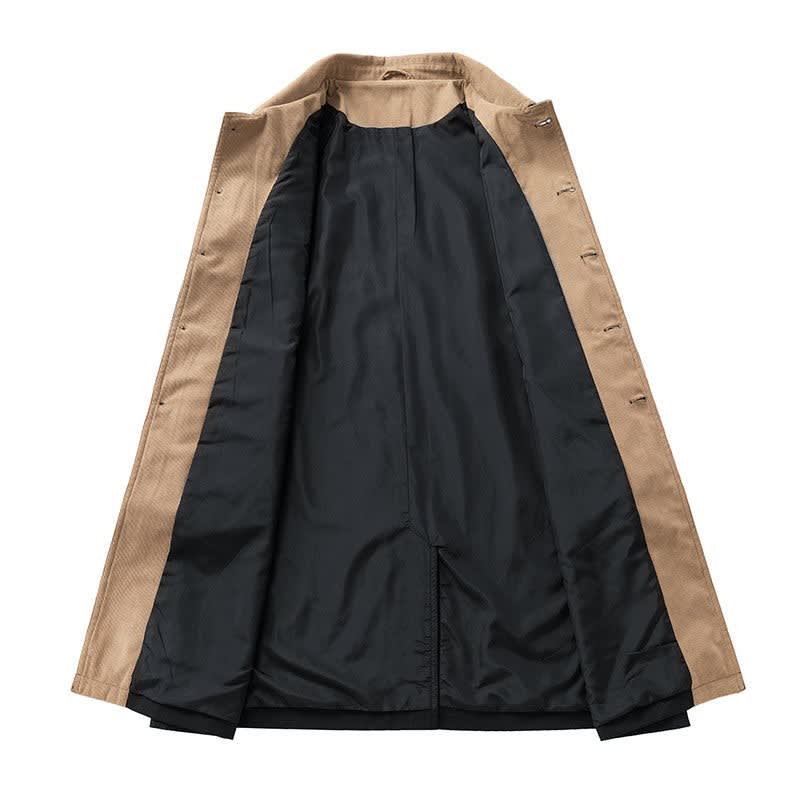 Men's Corduroy Collar Overcoat | Ewan_5