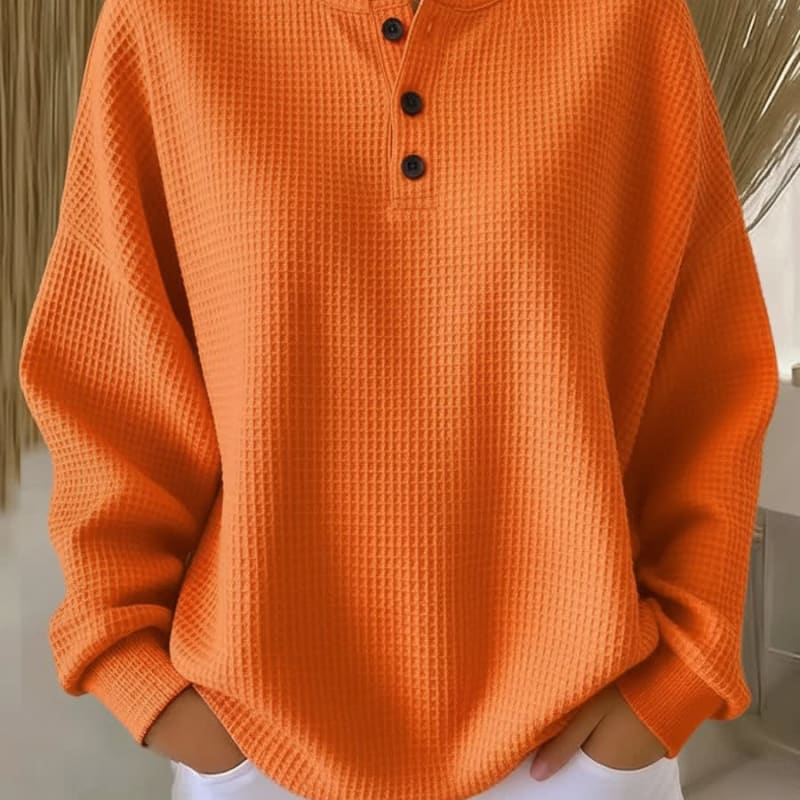 Women's Oversized Waffle Knit Jumper | Jess_1