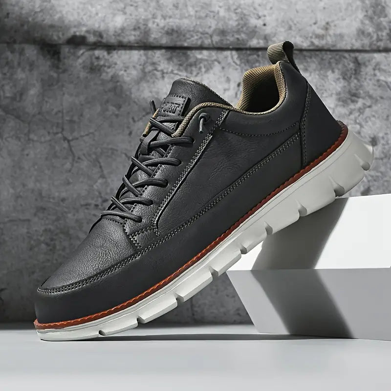 Men’s Genuine Leather Everyday Sneakers | Flynn