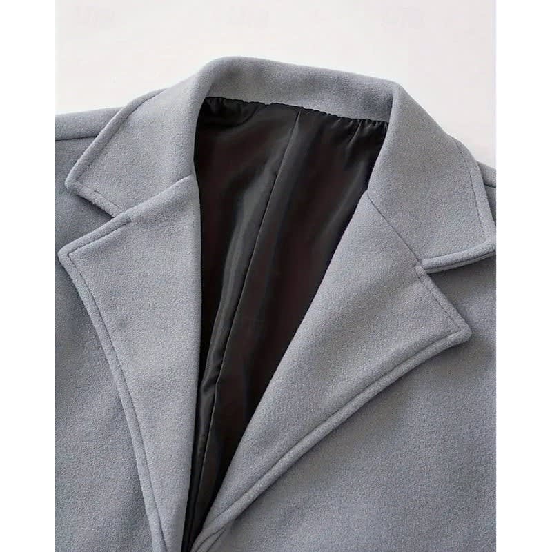 Men's Single-Breasted Longline Overcoat | Byron_7