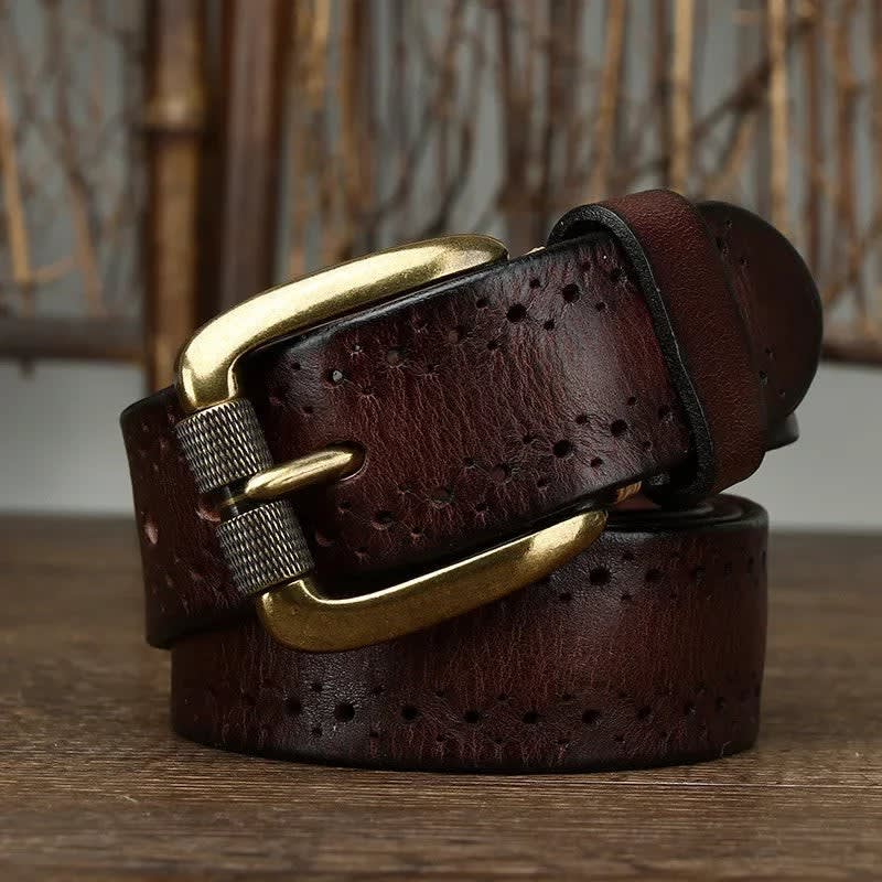 Men's Perforated Leather Belt | Osgood_2