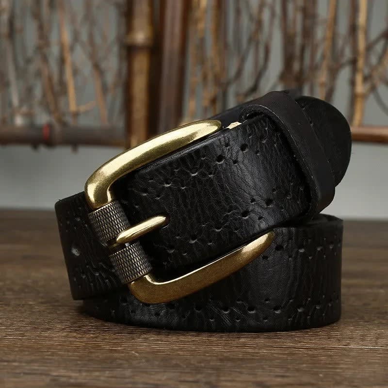 Men's Perforated Leather Belt | Osgood_3