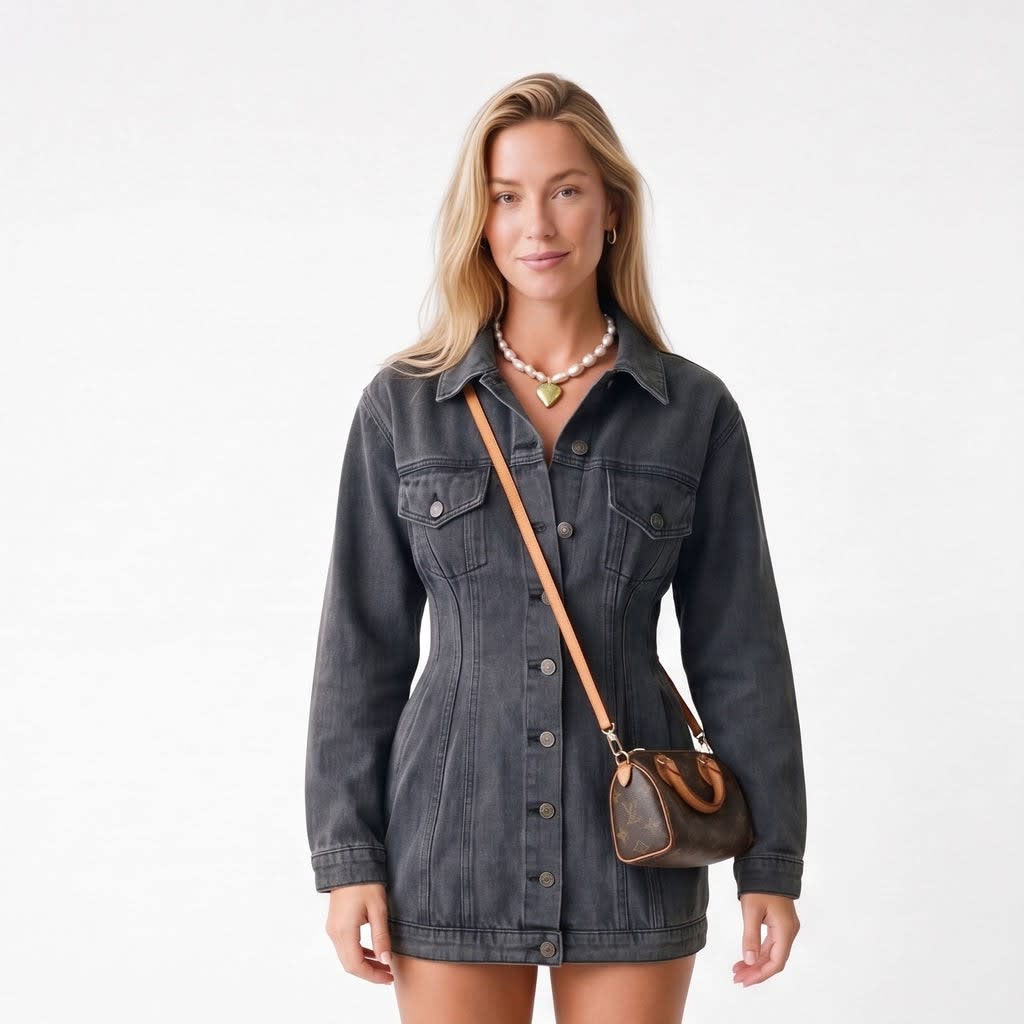 Women's Oversized Denim Jacket | Ayla_3