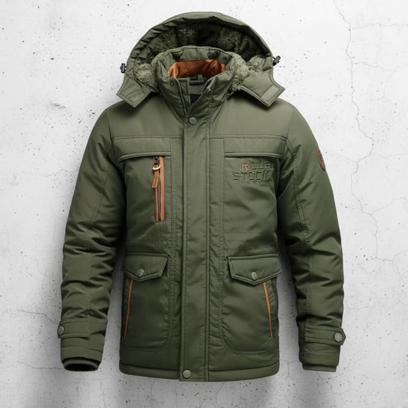 Men's Fleece Lined Hooded Parka | Rory_1