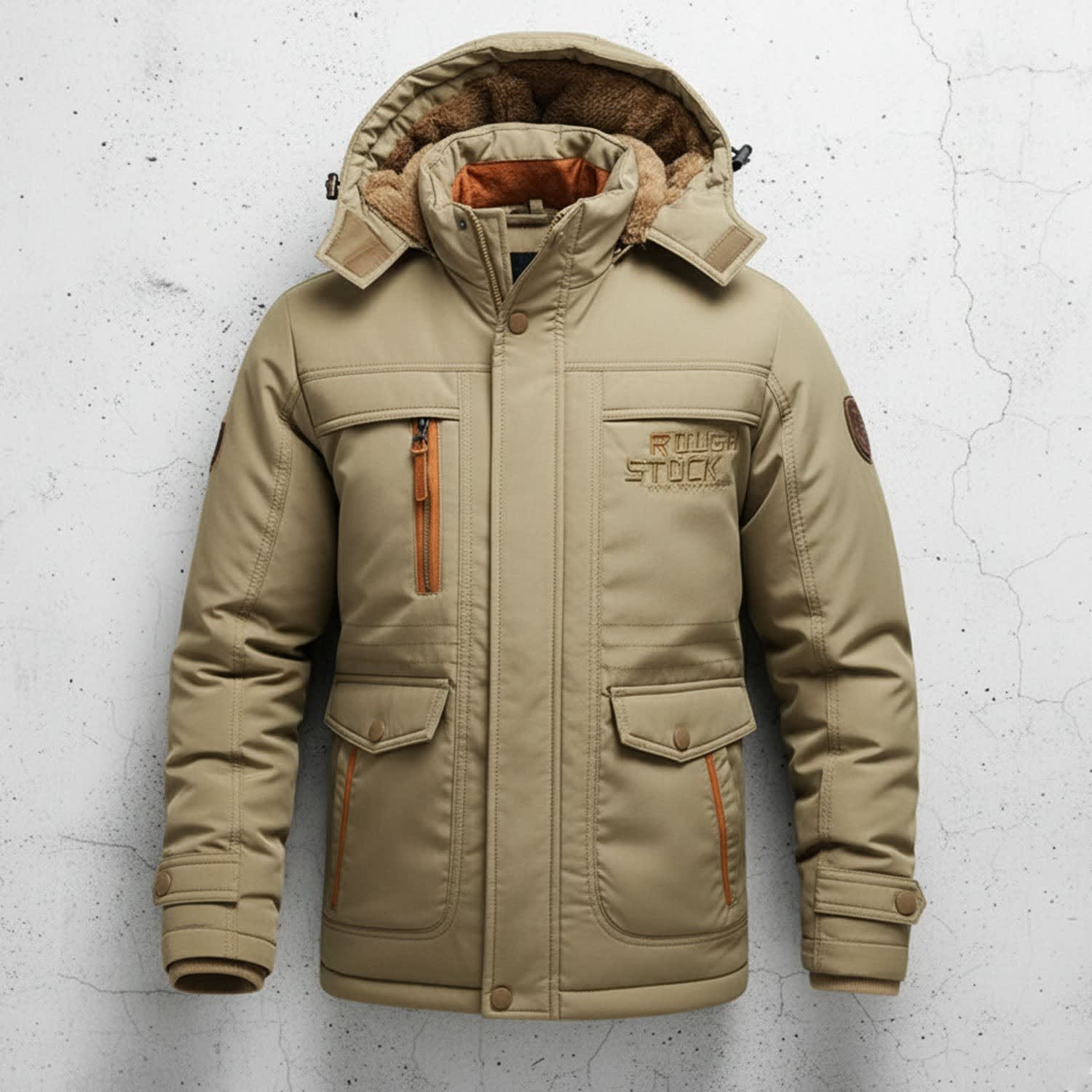 Men's Fleece Lined Hooded Parka | Rory_2
