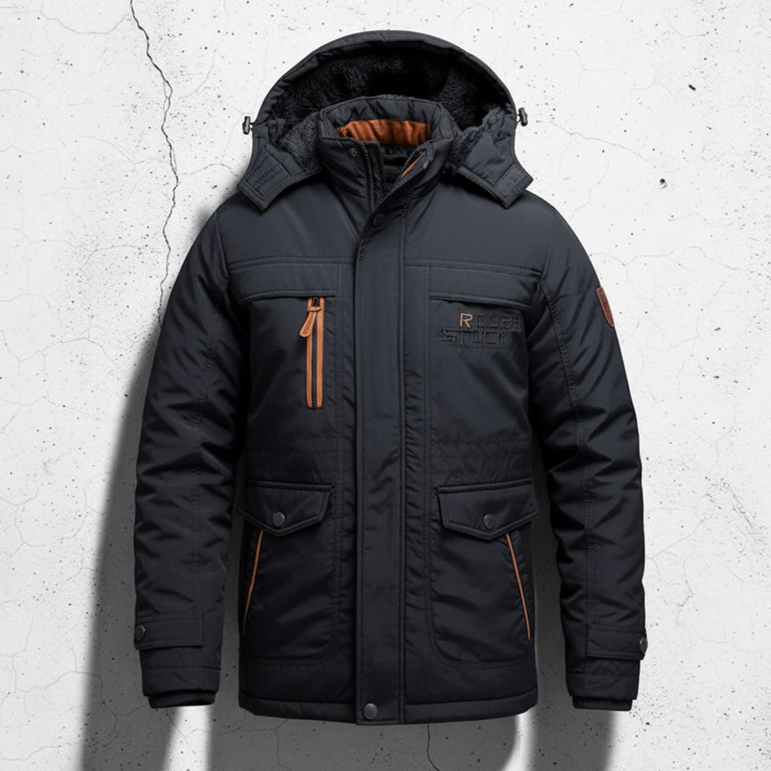 Men's Fleece Lined Hooded Parka | Rory_3
