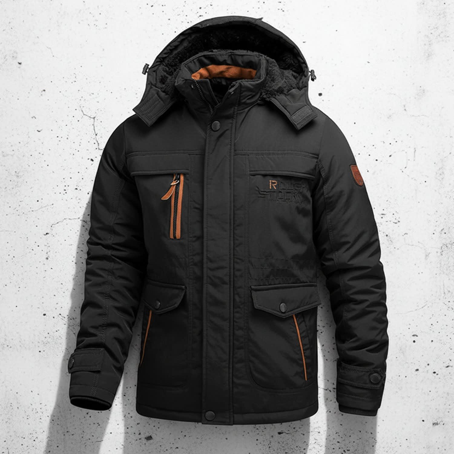 Men's Fleece Lined Hooded Parka | Rory_4
