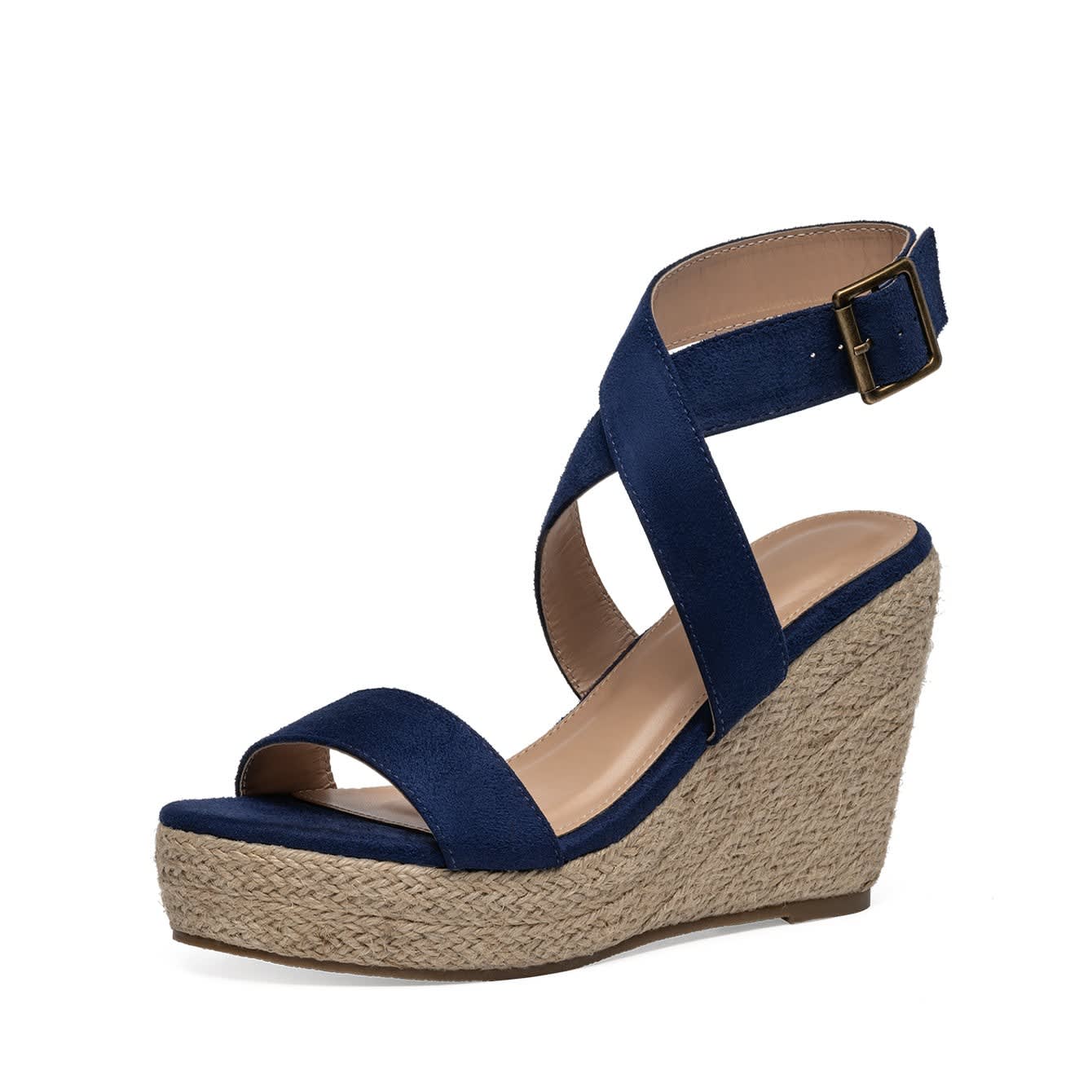 Women's Canvas Espadrille Wedge Sandals | Seonaid_7