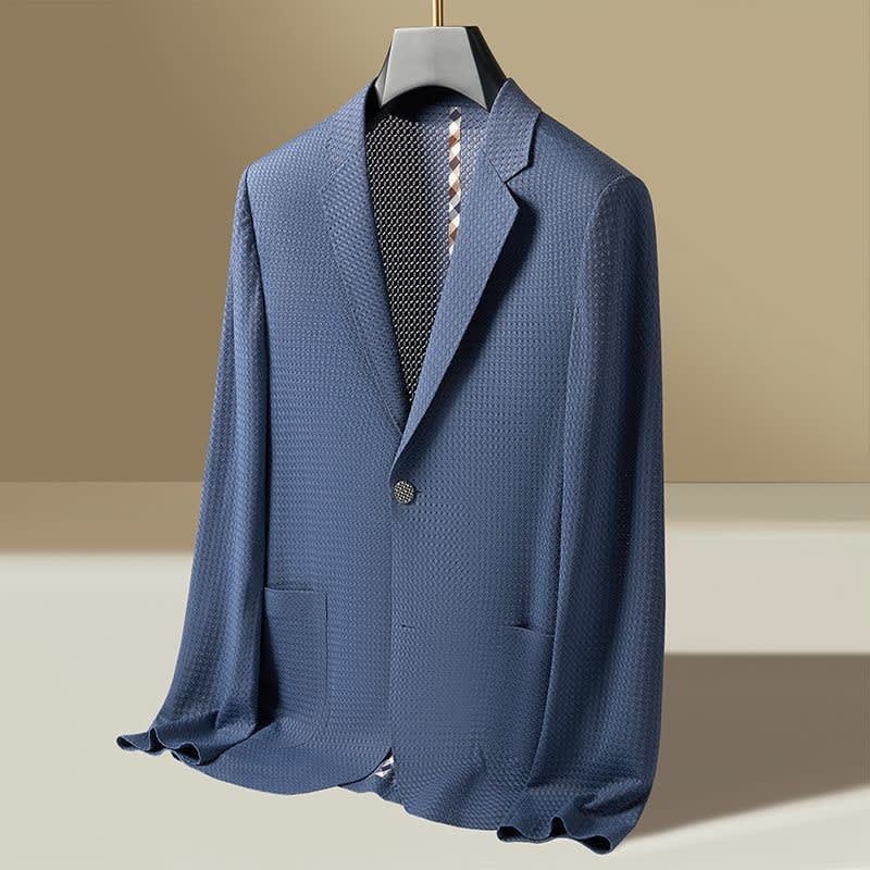 Men's Textured Knit Blazer | Huw_1