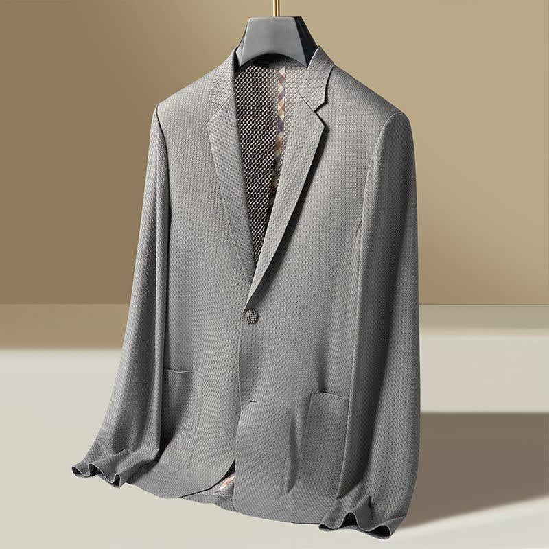 Men's Textured Knit Blazer | Huw_4
