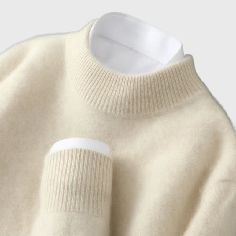Women's Cashmere Mock Neck Jumper | Amanda_1