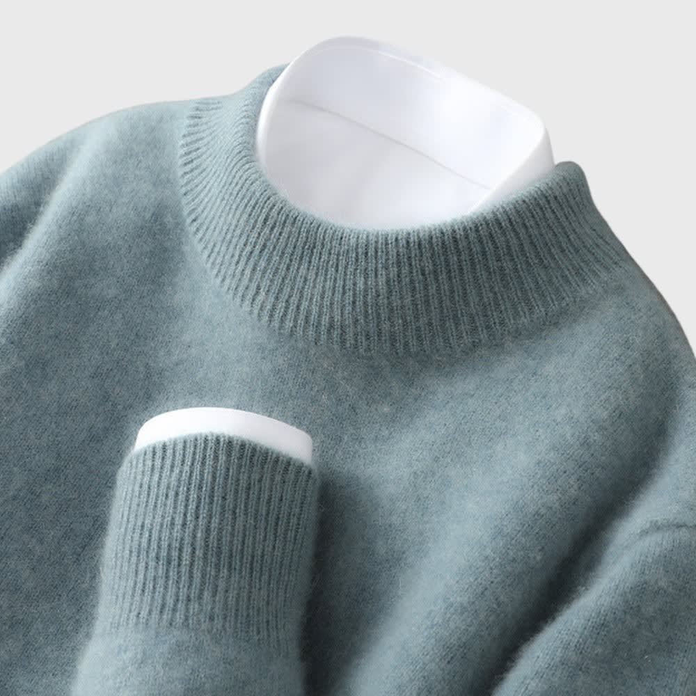 Women's Cashmere Mock Neck Jumper | Amanda_5