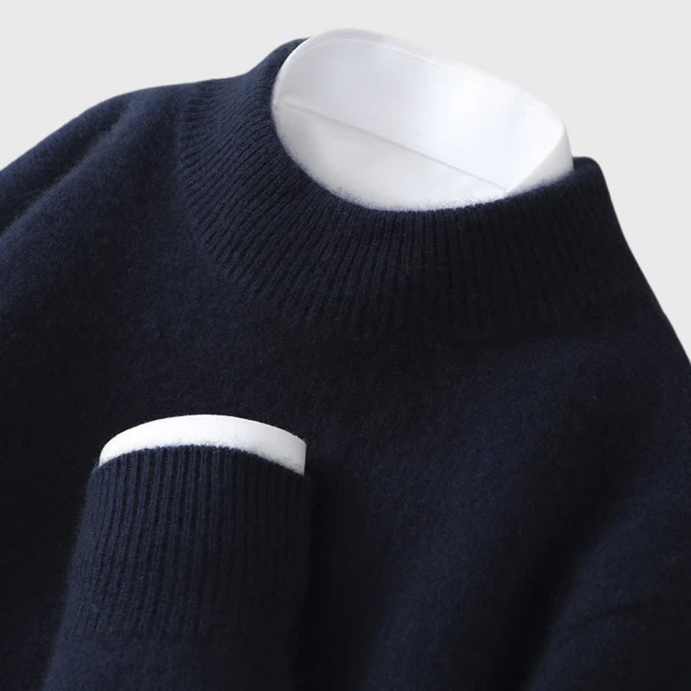 Women's Cashmere Mock Neck Jumper | Amanda_7
