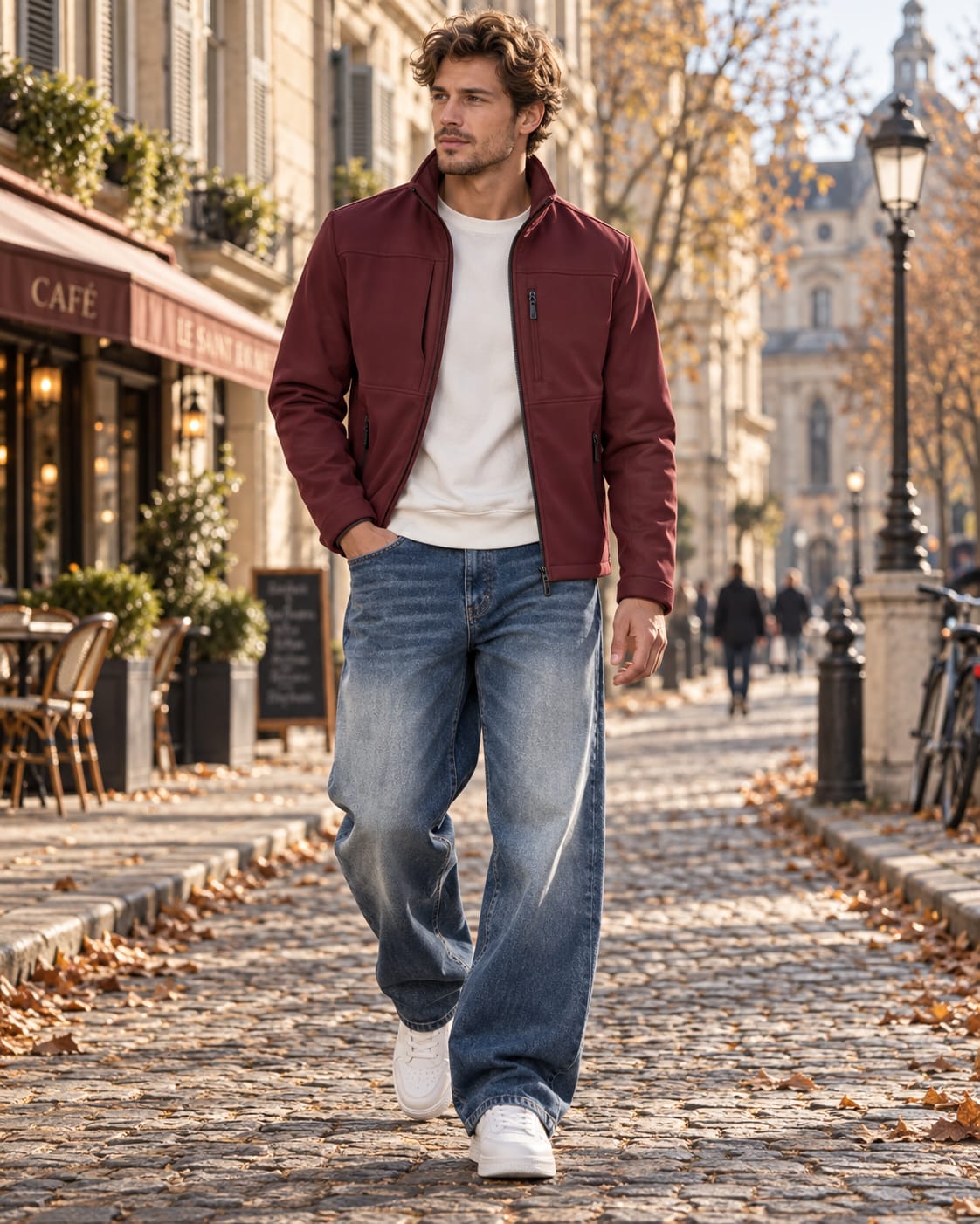Men's Relaxed Wide Leg Jeans | Connor_2