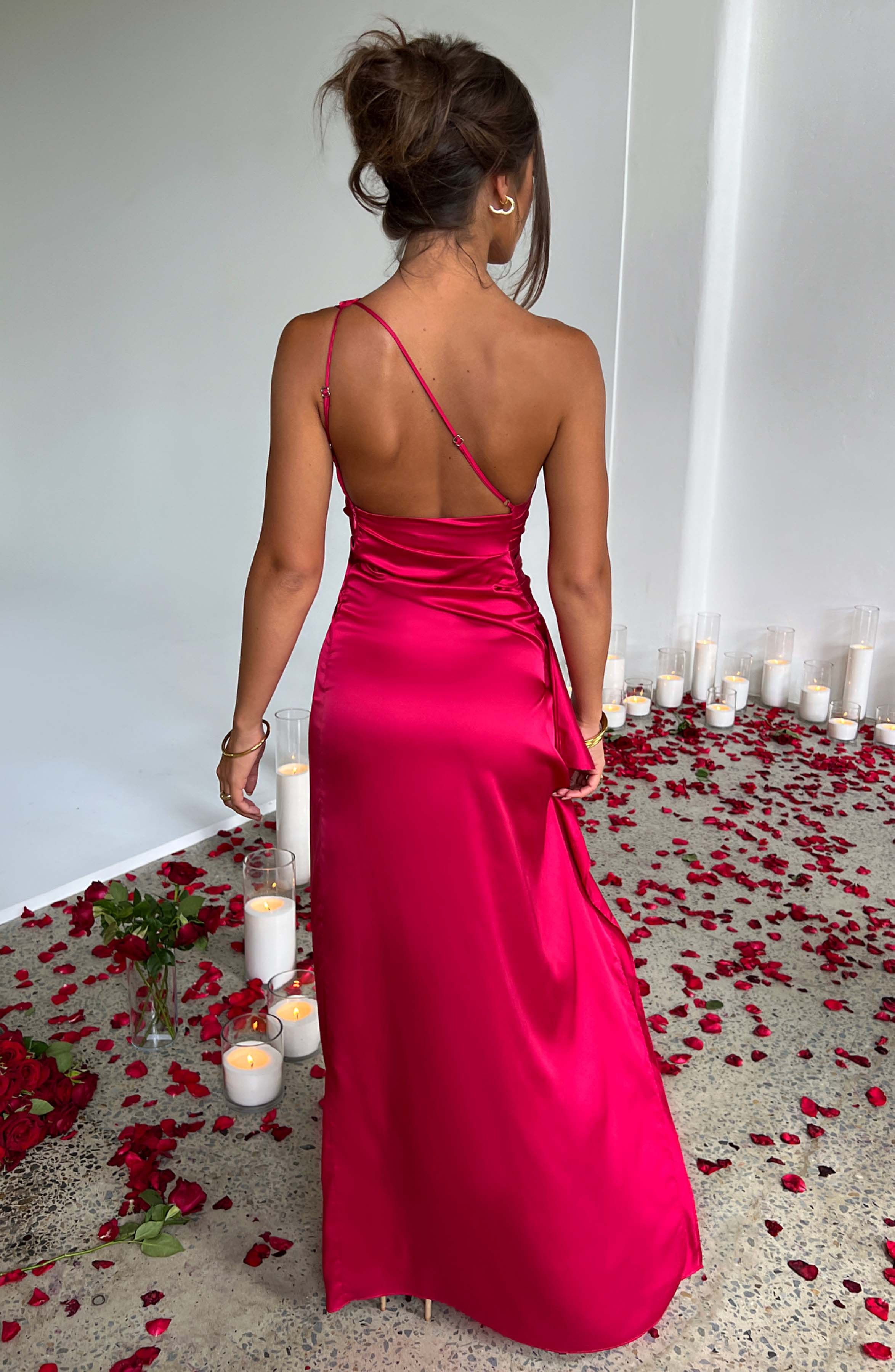 Women's One-Shoulder Wedding Guest Maxi Dress | Lucinda_13