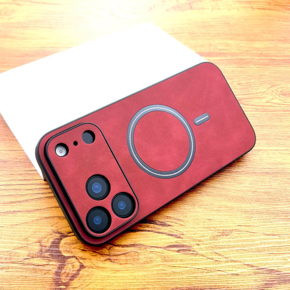 Men's Faux Leather MagSafe iPhone Case | Ben_12