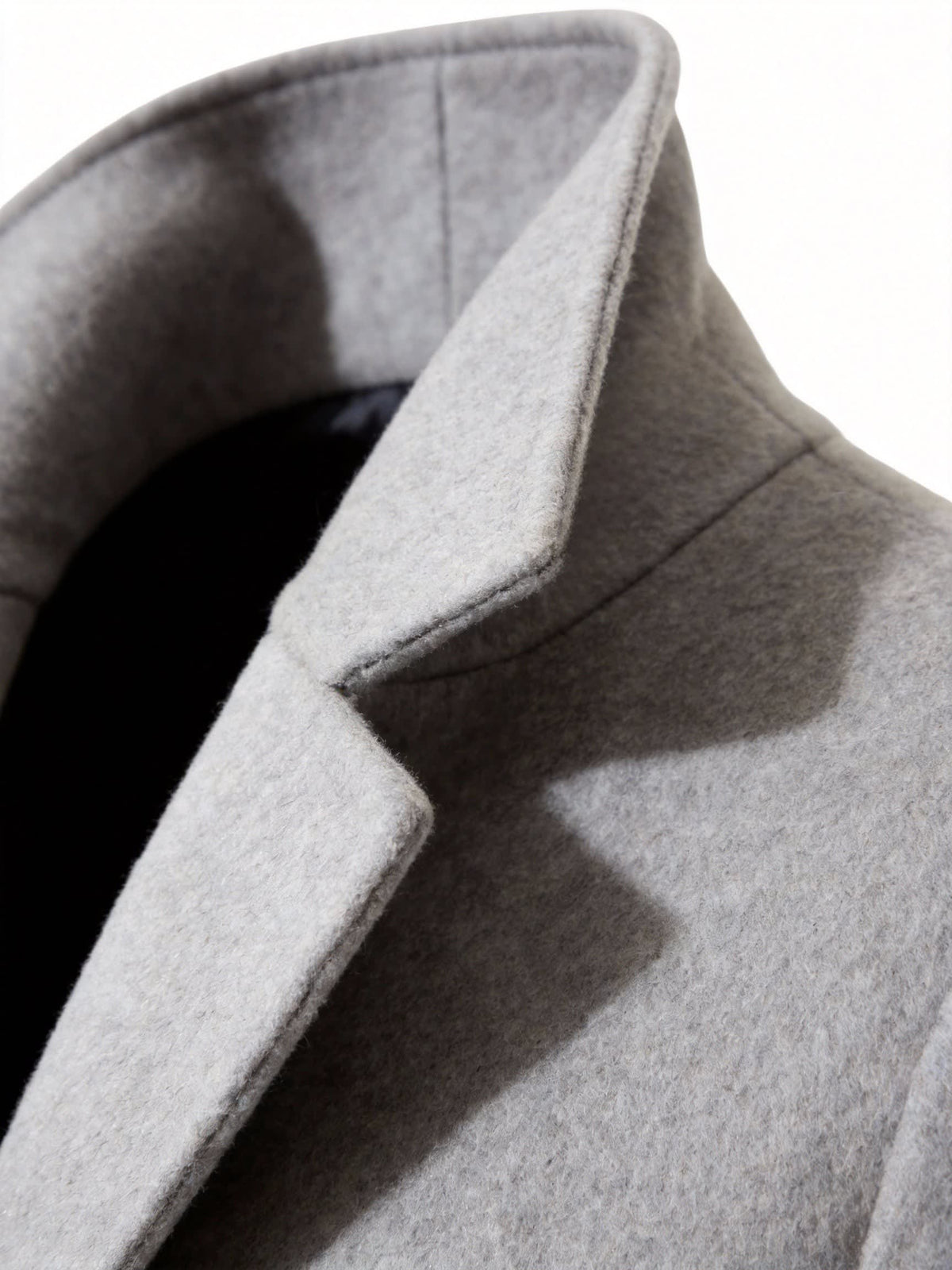 Men's Single Breasted Longline Overcoat | Anthony_24
